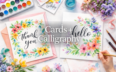 Watercolor Cards & Calligraphy Class